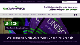 What Westcheshireunison.org.uk website looked like in 2019 (4 years ago)