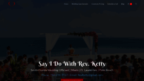 What Weddingceremoniesbyketty.com website looked like in 2019 (4 years ago)