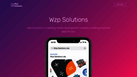 What Wzp.solutions website looked like in 2019 (4 years ago)