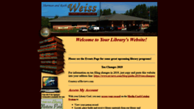 What Weisscommunitylibrary.com website looked like in 2019 (4 years ago)