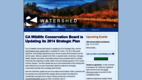 What Watershednetwork.org website looked like in 2019 (4 years ago)