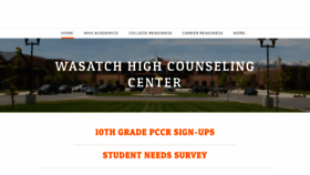 What Wasatchhighcounseling.com website looked like in 2019 (4 years ago)