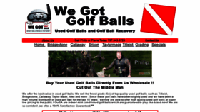 What Wegotgolfballs.com website looked like in 2019 (4 years ago)