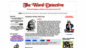 What Word-detective.com website looked like in 2019 (4 years ago)