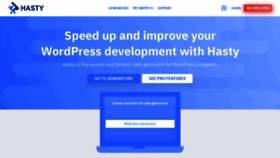 What Wp-hasty.com website looked like in 2019 (4 years ago)
