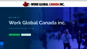 What Workglobalcanada.com website looked like in 2019 (4 years ago)