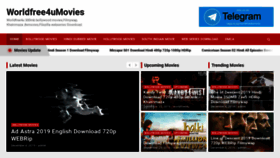 What Worldfree4umovies.co website looked like in 2019 (4 years ago)