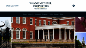 What Waynemichaelproperties.com website looked like in 2019 (4 years ago)