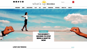 What Whatsupmoms.com website looked like in 2019 (4 years ago)