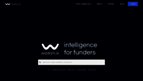 What Wizdom.ai website looked like in 2019 (4 years ago)