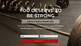 What Womensstrengthnation.com website looked like in 2019 (4 years ago)