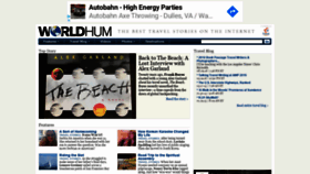 What Worldhum.com website looked like in 2019 (4 years ago)