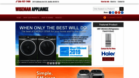 What Wisemanappliance.com website looked like in 2019 (4 years ago)