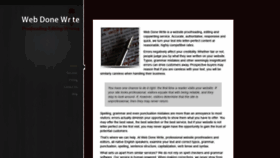 What Webdonewrite.com website looked like in 2019 (4 years ago)