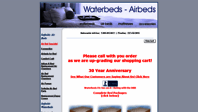 What Waterbedsetc.com website looked like in 2019 (4 years ago)