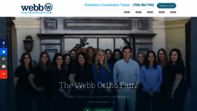 What Webb-orthodontics.com website looked like in 2019 (4 years ago)