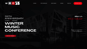 What Wintermusicconference.com website looked like in 2019 (4 years ago)