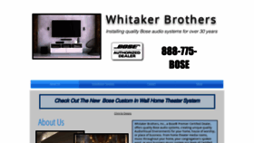 What Whitakerbros.com website looked like in 2019 (4 years ago)