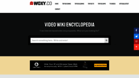What Woxy.co website looked like in 2019 (4 years ago)