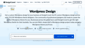What Wordpress.designcrowd.com website looked like in 2019 (4 years ago)