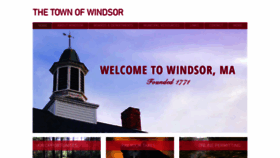 What Windsormass.com website looked like in 2019 (4 years ago)