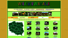 What Wiejskie-wakacje.pl website looked like in 2019 (4 years ago)