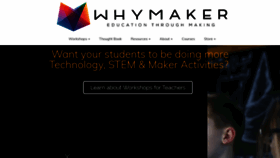 What Whymaker.co website looked like in 2019 (4 years ago)