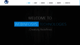 What Webinfosys.in website looked like in 2019 (4 years ago)