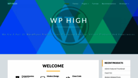What Wphigh.com website looked like in 2019 (4 years ago)