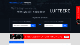 What Wentylatory-online.pl website looked like in 2019 (4 years ago)