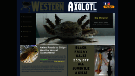 What Westernaxolotl.com website looked like in 2019 (4 years ago)