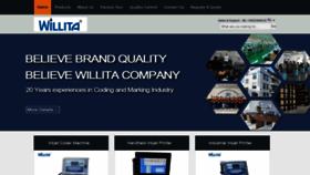 What Willita.com website looked like in 2019 (4 years ago)