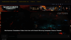 What Warhammercommunity.com website looked like in 2019 (4 years ago)