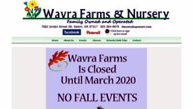 What Wavrafarms.com website looked like in 2019 (4 years ago)