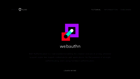 What Webauthn.me website looked like in 2019 (4 years ago)