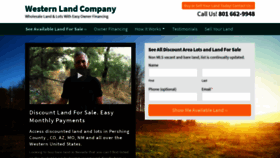 What Westernlandforsale.com website looked like in 2019 (4 years ago)
