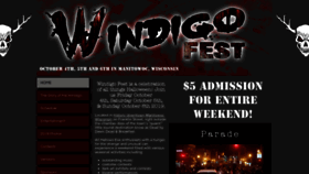 What Windigofest.com website looked like in 2019 (4 years ago)