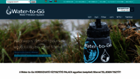 What Watertogo.hu website looked like in 2019 (4 years ago)