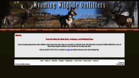 What Wyomingwildlifeoutfitters.com website looked like in 2019 (4 years ago)