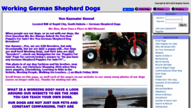 What Workinggermanshepherddogs.com website looked like in 2019 (4 years ago)