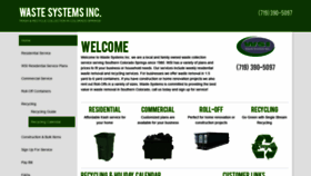 What Wastesysinc.com website looked like in 2019 (4 years ago)