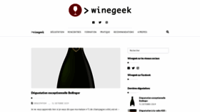 What Winegeek.fr website looked like in 2019 (4 years ago)
