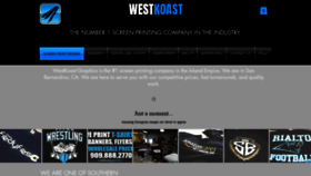 What Westkoastgraphics.com website looked like in 2019 (4 years ago)