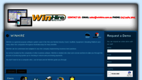 What Winhire.com.au website looked like in 2019 (4 years ago)
