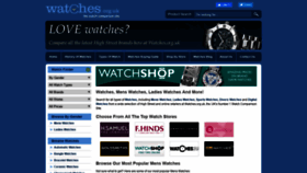 What Watches.org.uk website looked like in 2019 (4 years ago)