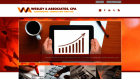 What Wesleycpa.com website looked like in 2019 (4 years ago)