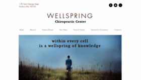 What Wellspringchiropractic.org website looked like in 2019 (4 years ago)