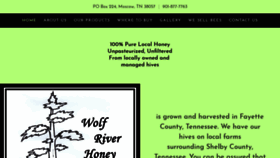 What Wolfriverhoney.com website looked like in 2019 (4 years ago)