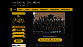 What Westfieldband.org website looked like in 2019 (4 years ago)