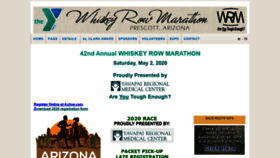 What Whiskeyrowmarathon.com website looked like in 2019 (4 years ago)